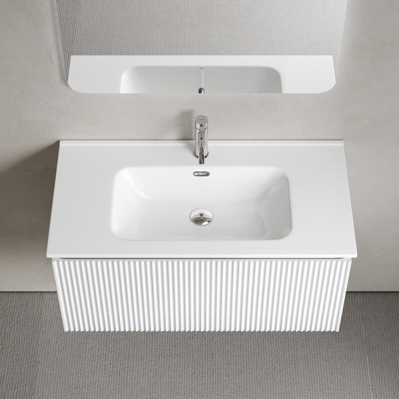 Тумба под раковину Sancos SNOB R 1.0, SNR1.090W, 90 см, подвесная, Bianco