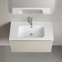 Тумба под раковину Sancos SNOB R 1.0, SNR1.080CE, 80 см, подвесная, Beige Soft