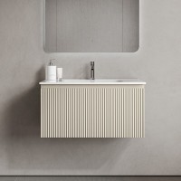 Тумба под раковину Sancos SNOB R 1.0, SNR1.080CE, 80 см, подвесная, Beige Soft