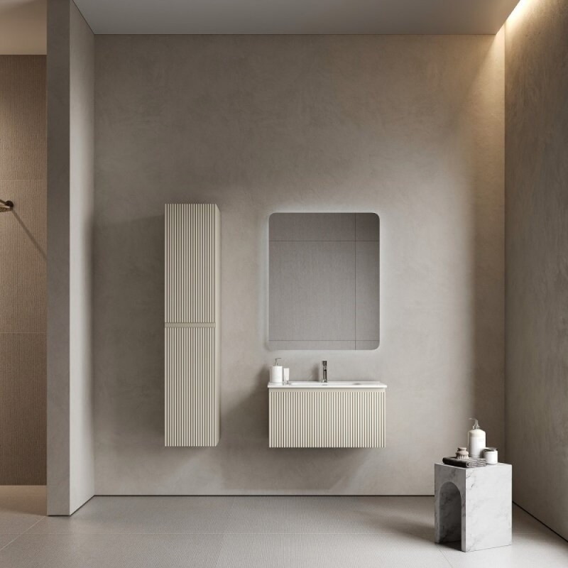 Тумба под раковину Sancos SNOB R 1.0, SNR1.080CE, 80 см, подвесная, Beige Soft