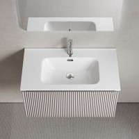 Тумба под раковину Sancos SNOB R 1.0, SNR1.080SM, 80 см, подвесная, Doha Soft