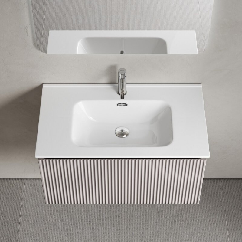 Тумба под раковину Sancos SNOB R 1.0, SNR1.080SM, 80 см, подвесная, Doha Soft