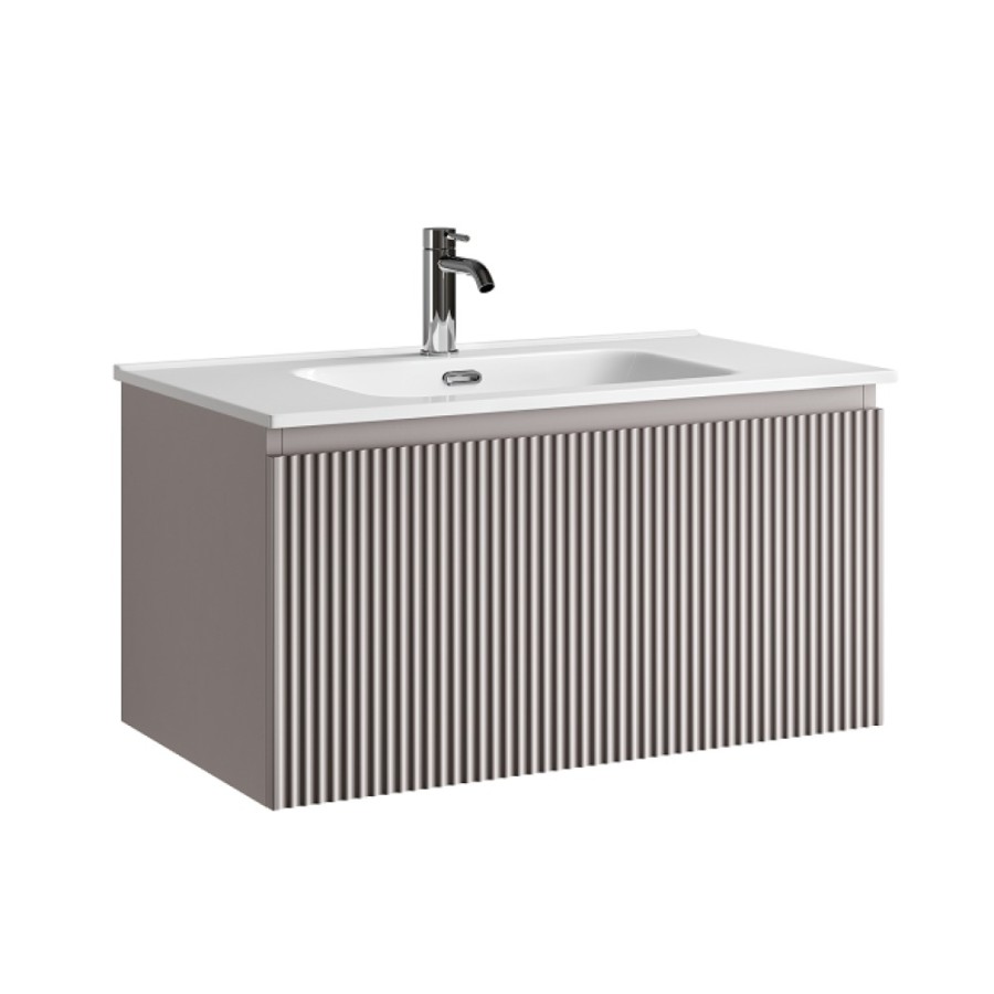 Тумба под раковину Sancos SNOB R 1.0, SNR1.080SM, 80 см, подвесная, Doha Soft