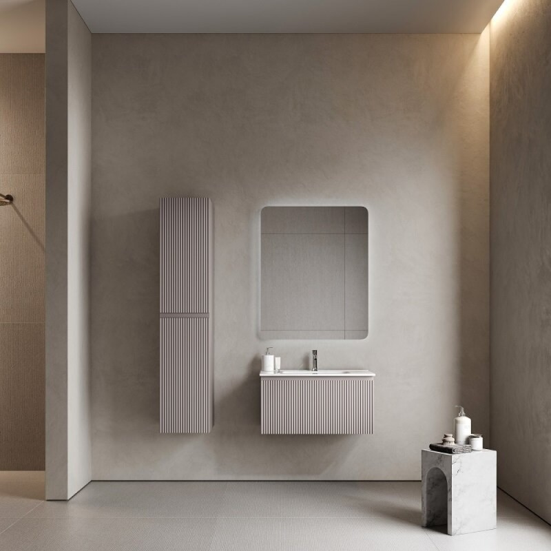 Тумба под раковину Sancos SNOB R 1.0, SNR1.080SM, 80 см, подвесная, Doha Soft