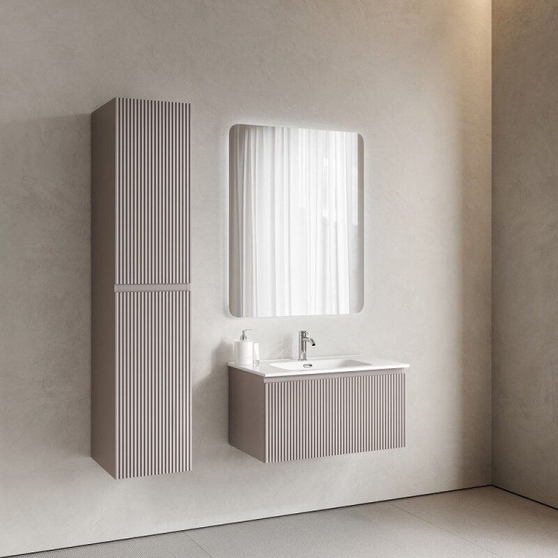 Тумба под раковину Sancos SNOB R 1.0, SNR1.080SM, 80 см, подвесная, Doha Soft
