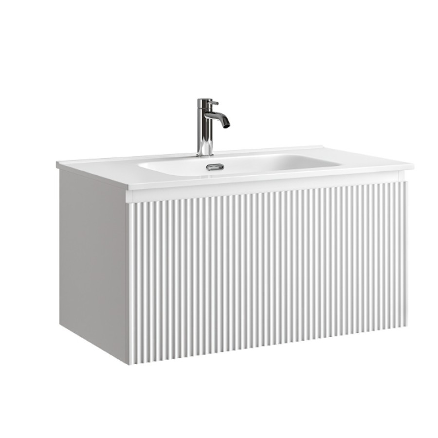 Тумба под раковину Sancos SNOB R 1.0, SNR1.080W, 80 см, подвесная, Bianco