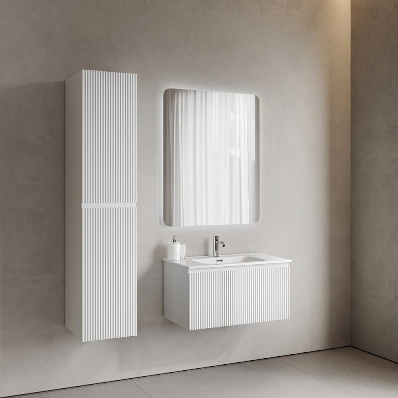 Тумба под раковину Sancos SNOB R 1.0, SNR1.080W, 80 см, подвесная, Bianco