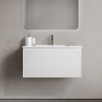 Тумба под раковину Sancos SNOB R 1.0, SNR1.080W, 80 см, подвесная, Bianco