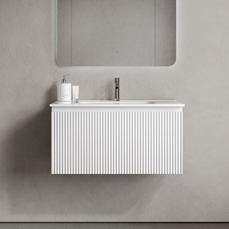 Тумба под раковину Sancos SNOB R 1.0, SNR1.080W, 80 см, подвесная, Bianco