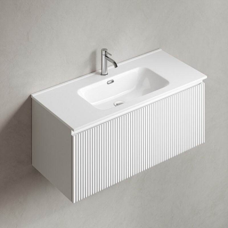 Тумба под раковину Sancos SNOB R 1.0, SNR1.0100W, 100 см, подвесная, Bianco