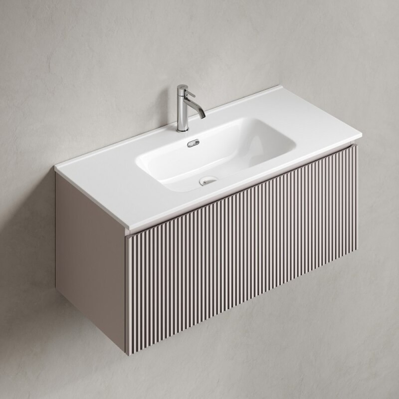 Тумба под раковину Sancos SNOB R 1.0, SNR1.0100SM, 100 см, подвесная, Doha Soft