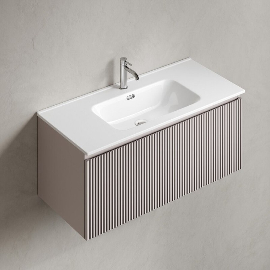 Тумба под раковину Sancos SNOB R 1.0, SNR1.0100SM, 100 см, подвесная, Doha Soft