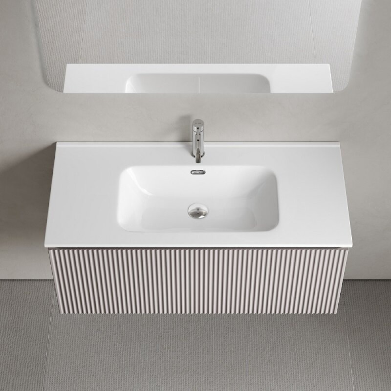 Тумба под раковину Sancos SNOB R 1.0, SNR1.0100SM, 100 см, подвесная, Doha Soft