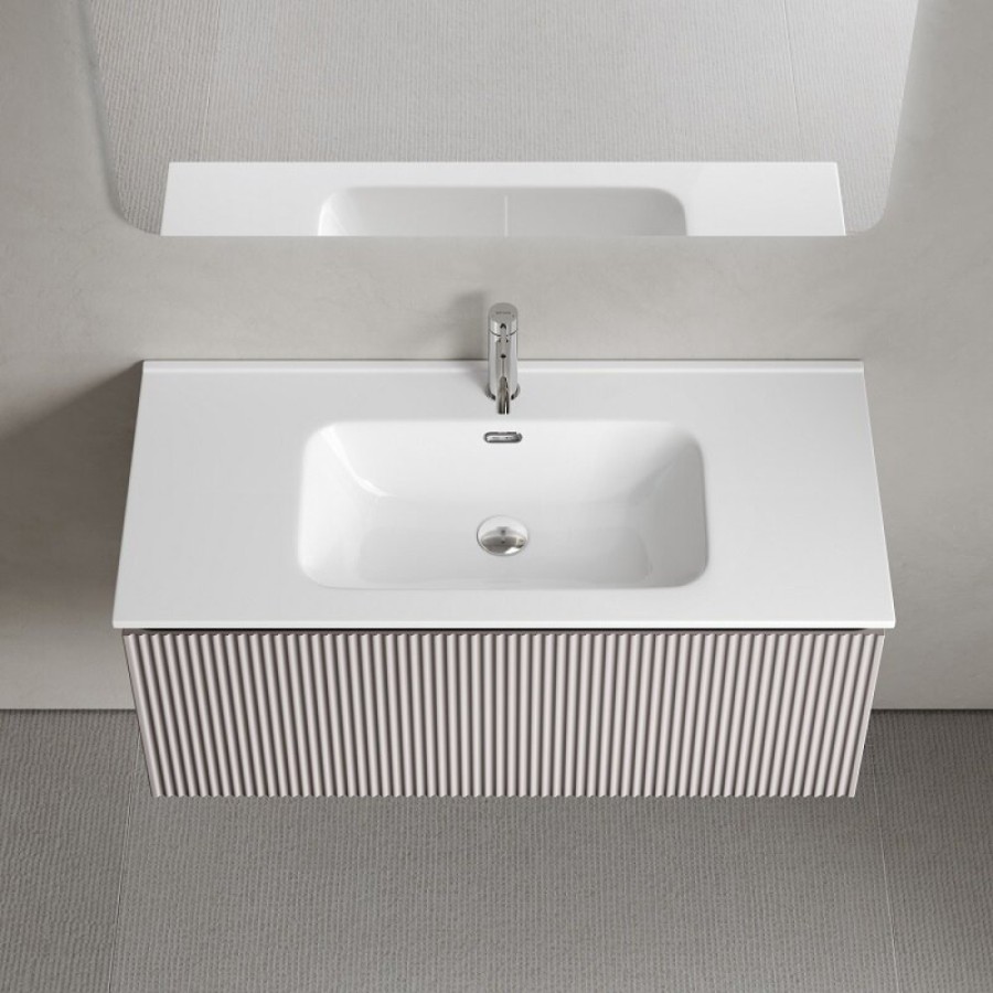 Тумба под раковину Sancos SNOB R 1.0, SNR1.0100SM, 100 см, подвесная, Doha Soft