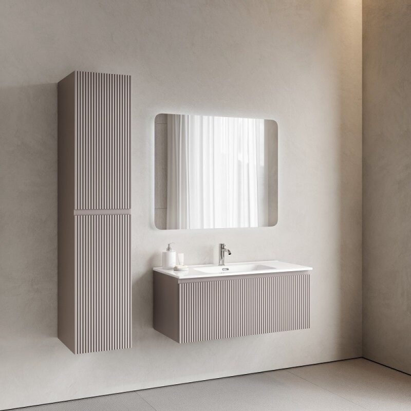 Тумба под раковину Sancos SNOB R 1.0, SNR1.0100SM, 100 см, подвесная, Doha Soft
