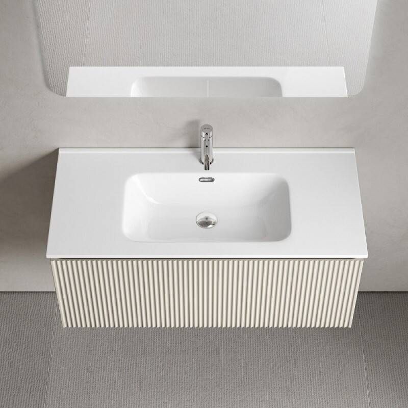 Тумба под раковину Sancos SNOB R 1.0, SNR1.0100CE, 100 см, подвесная, Beige Soft