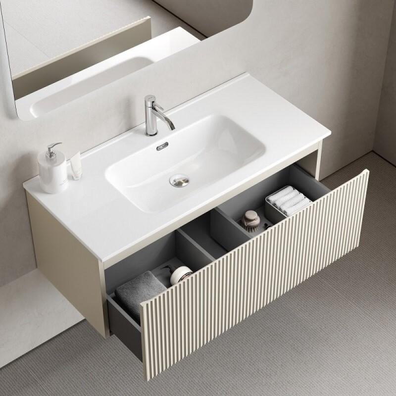 Тумба под раковину Sancos SNOB R 1.0, SNR1.0100CE, 100 см, подвесная, Beige Soft