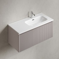 Тумба под раковину Sancos SNOB R 1.0, SNR1.0100RSM, 100 см, подвесная, чаша правая, Doha Soft