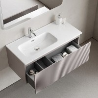 Тумба под раковину Sancos SNOB R 1.0, SNR1.0100RSM, 100 см, подвесная, чаша правая, Doha Soft