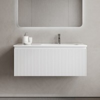 Тумба под раковину Sancos SNOB R 1.0, SNR1.0100RW, 100 см, подвесная, чаша правая, Bianco