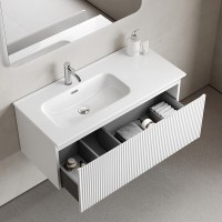 Тумба под раковину Sancos SNOB R 1.0, SNR1.0100LW, 100 см, подвесная, чаша левая, Bianco