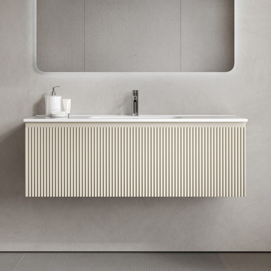 Тумба под раковину Sancos SNOB R 1.0, SNR1.0120CE, 120 см, подвесная, Beige Soft