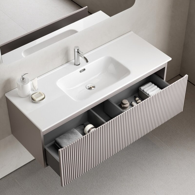 Тумба под раковину Sancos SNOB R 1.0, SNR1.0120SM, 120 см, подвесная, Doha Soft