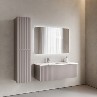 Тумба под раковину Sancos SNOB R 1.0, SNR1.0120RSM, 120 см, подвесная, чаша правая, Doha Soft
