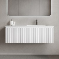 Тумба под раковину Sancos SNOB R 1.0, SNR1.0120RW, 120 см, подвесная, чаша правая, Bianco