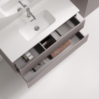 Тумба под раковину Sancos Snob R SNR100/39SM, 100 см, подвесная, Doha Soft