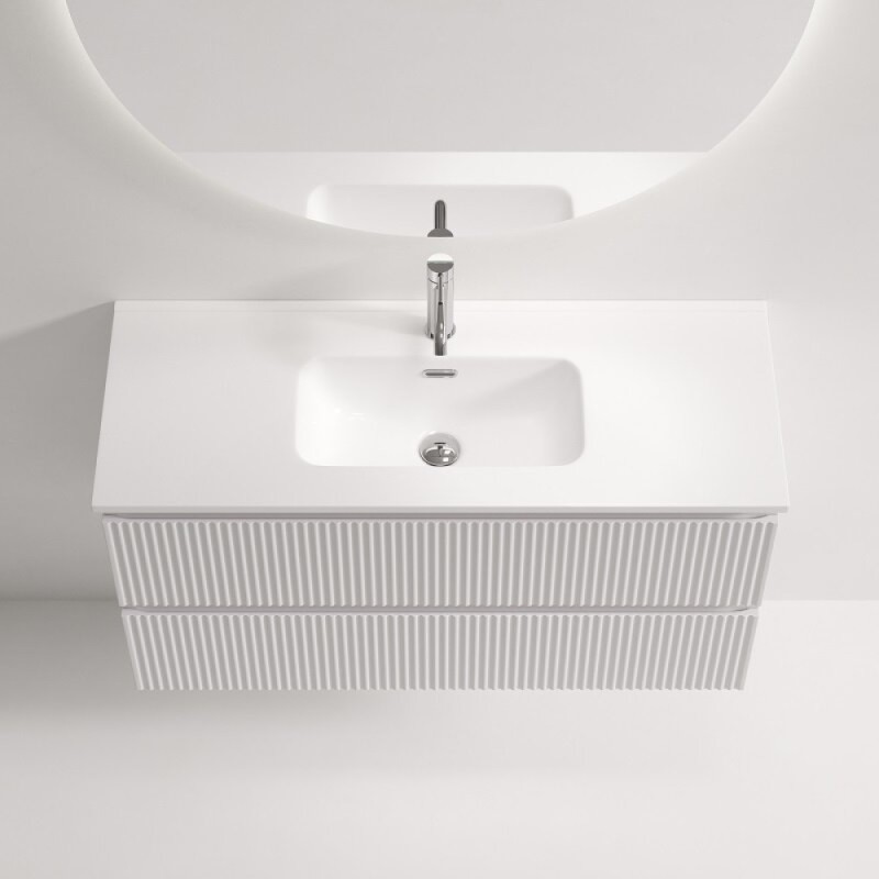 Тумба под раковину Sancos Snob R SNR100/39W, 100 см, подвесная, Bianco