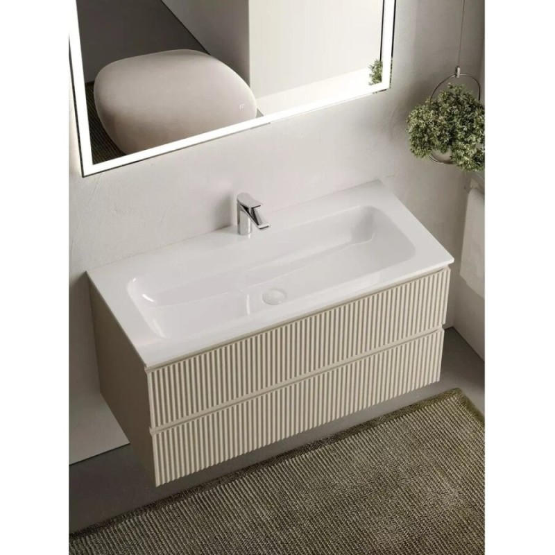 Тумба под раковину Sancos Snob R 100 см подвесная, Beige Soft, SNR100CE