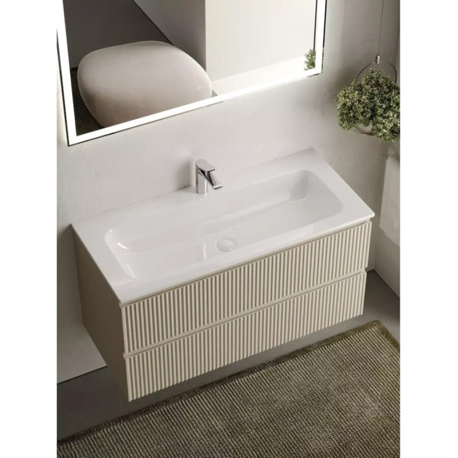 Тумба под раковину Sancos Snob R 100 см подвесная, Beige Soft, SNR100CE