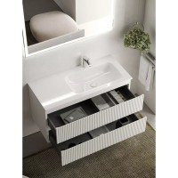 Тумба под раковину Sancos Snob R 100 см подвесная, правая, Bianco, SNR100RW