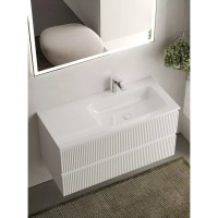 Тумба под раковину Sancos Snob R 100 см подвесная, правая, Bianco, SNR100RW