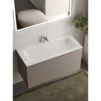Тумба под раковину Sancos Snob R 100 см подвесная, Doha Soft, SNR100SM