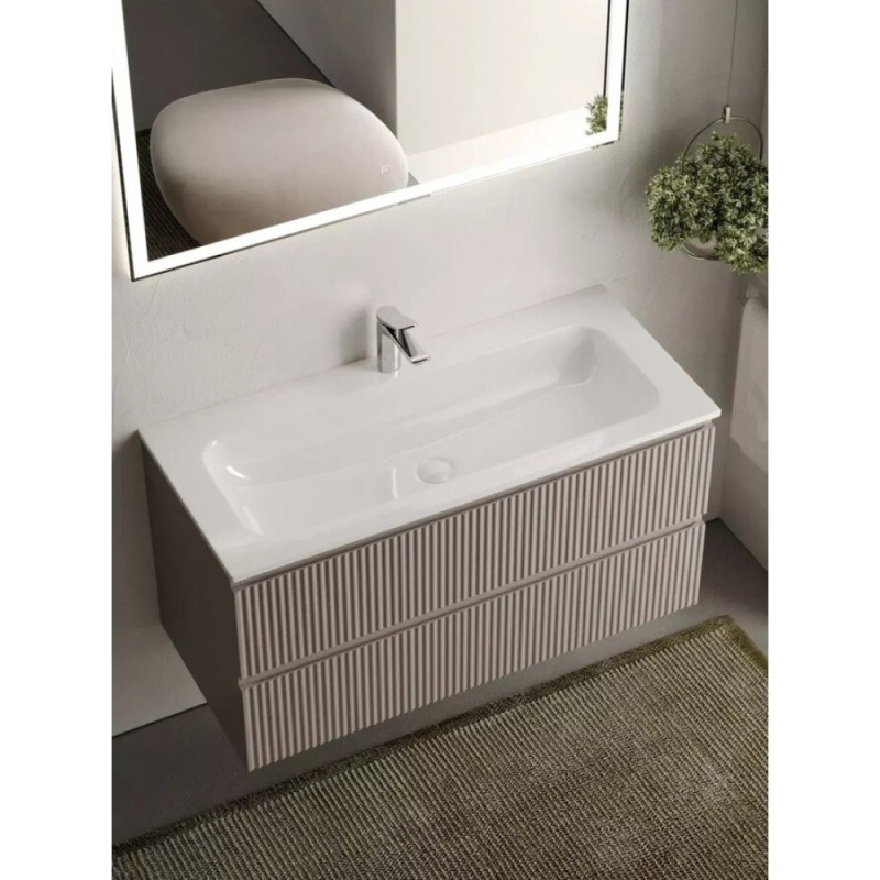 Тумба под раковину Sancos Snob R 100 см подвесная, Doha Soft, SNR100SM