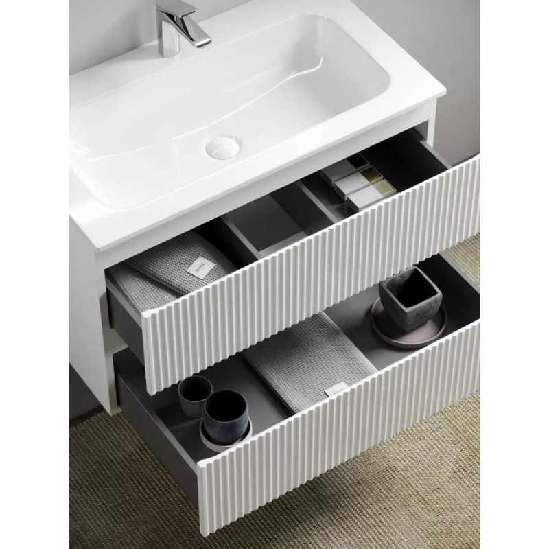 Тумба под раковину Sancos Snob R 100 см подвесная, Bianco, SNR100W