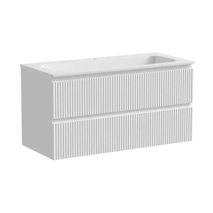 Тумба под раковину Sancos Snob R 100 см подвесная, Bianco, SNR100W