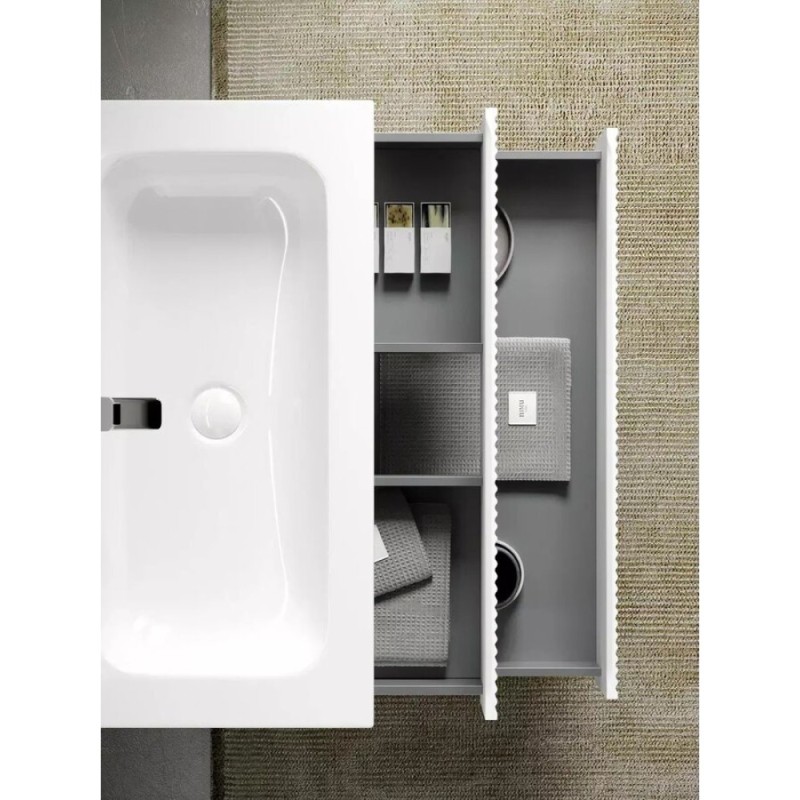 Тумба под раковину Sancos Snob R 100 см подвесная, Bianco, SNR100W