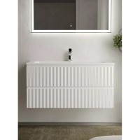 Тумба под раковину Sancos Snob R 100 см подвесная, Bianco, SNR100W