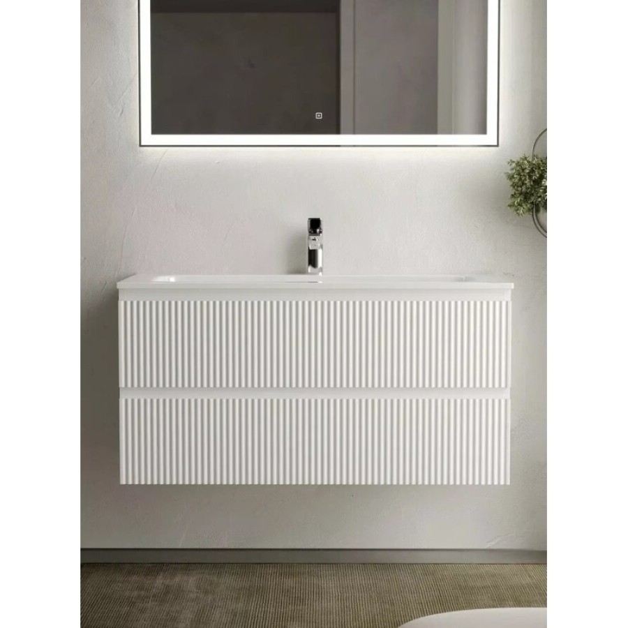 Тумба под раковину Sancos Snob R 100 см подвесная, Bianco, SNR100W