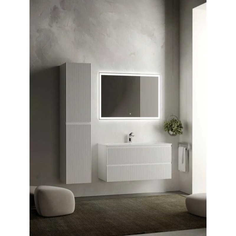 Тумба под раковину Sancos Snob R 100 см подвесная, Bianco, SNR100W