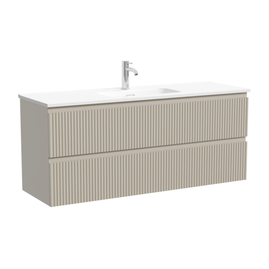 Тумба под раковину Sancos Snob R SNR120/39CE, 120 см, подвесная, Beige Soft