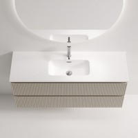 Тумба под раковину Sancos Snob R SNR120/39CE, 120 см, подвесная, Beige Soft