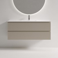 Тумба под раковину Sancos Snob R SNR120/39CE, 120 см, подвесная, Beige Soft