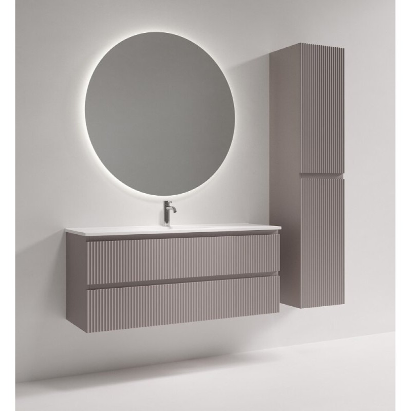 Тумба под раковину Sancos Snob R SNR120/39SM, 120 см, подвесная, Doha Soft