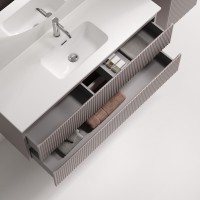 Тумба под раковину Sancos Snob R SNR120/39SM, 120 см, подвесная, Doha Soft