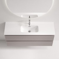 Тумба под раковину Sancos Snob R SNR120/39SM, 120 см, подвесная, Doha Soft