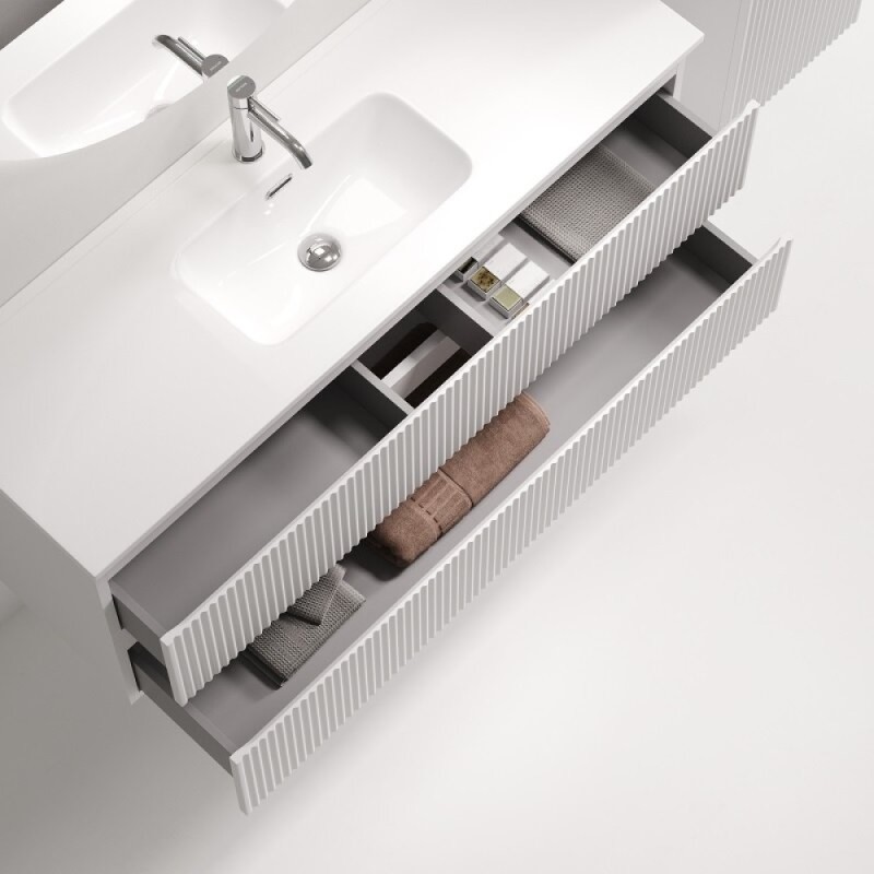 Тумба под раковину Sancos Snob R SNR120/39W, 120 см, подвесная, Bianco